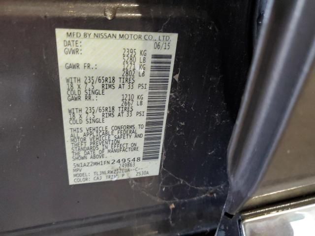 2015 NISSAN MURANO S 5N1AZ2MH1FN249548