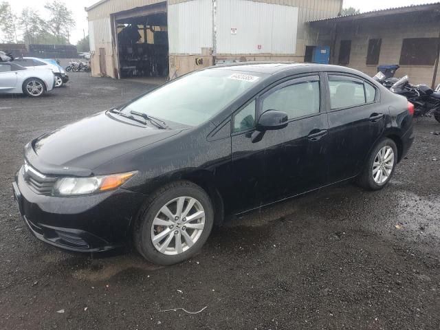 HONDA CIVIC EX 2012 black  gas 19XFB2F83CE341708 photo #1