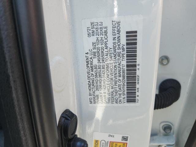 2021 HONDA PILOT SE 5FNYF6H22MB089717