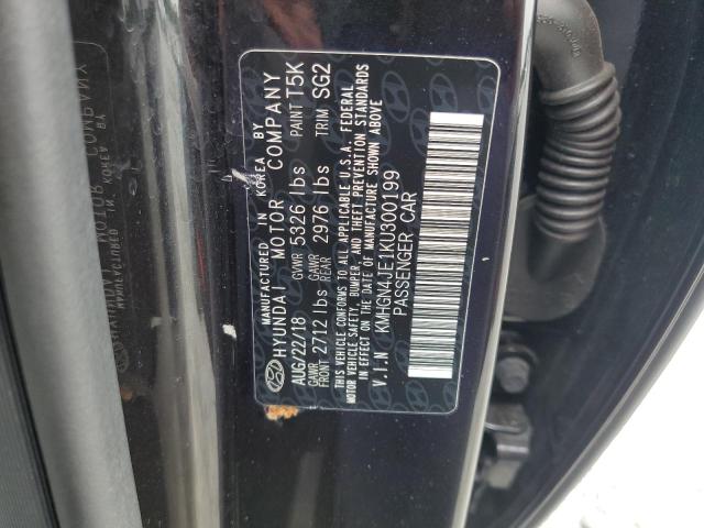 2019 GENESIS G80 BASE KMHGN4JE1KU300199