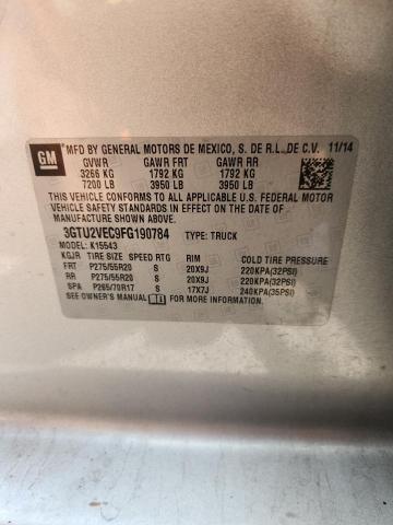 2015 GMC SIERRA K15 3GTU2VEC9FG190784
