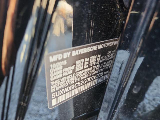 2016 BMW X3 XDRIVE2 5UXWX9C52G0D76938