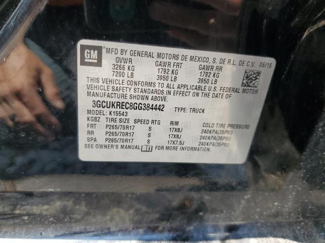 2016 CHEVROLET SILVERADO K1500 LT 3GCUKREC8GG384442