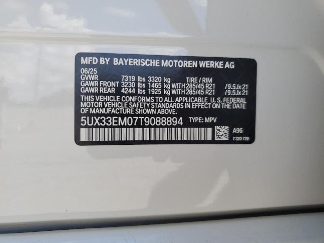 2026 BMW X7 M60I 5UX33EM07T9088894