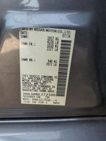 2016 NISSAN ALTIMA 2.5 - 1N4AL3AP8GC272500