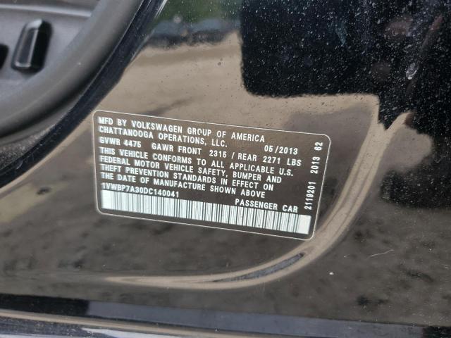 2013 VOLKSWAGEN PASSAT SE - 1VWBP7A30DC140041