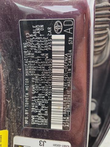 2013 TOYOTA COROLLA BA #3303872718