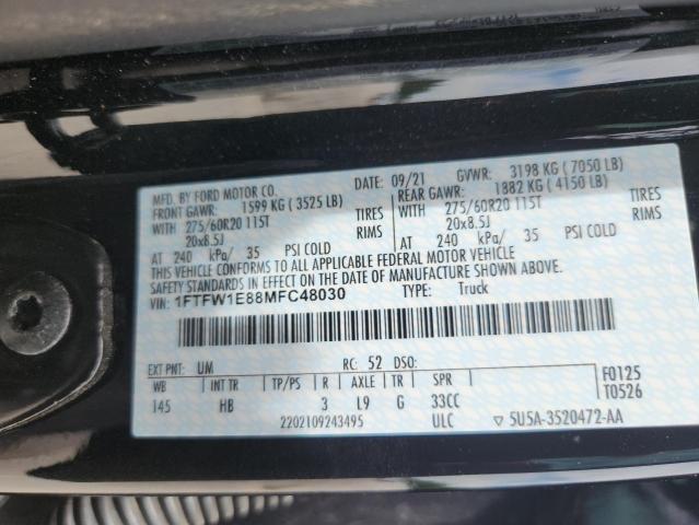 2021 FORD F150 SUPER - 1FTFW1E88MFC48030
