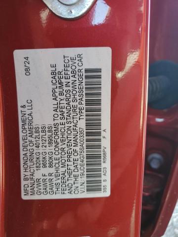 2025 ACURA INTEGRA A- 19UDE4G75SA003357