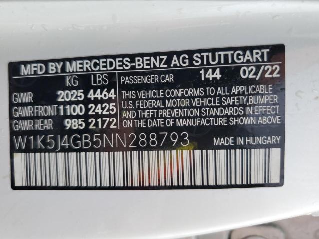 2022 MERCEDES-BENZ CLA 250 - W1K5J4GB5NN288793