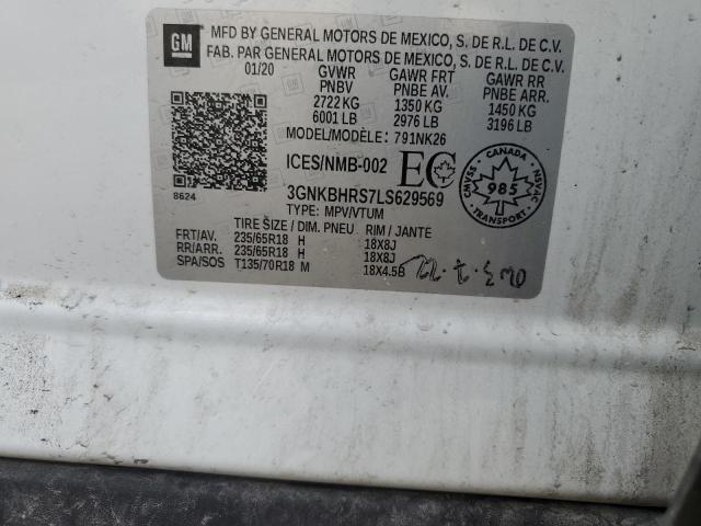2020 CHEVROLET BLAZER 2LT - 3GNKBHRS7LS629569