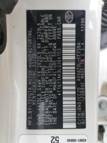 2020 TOYOTA CAMRY SE - 4T1G11AK9LU364153