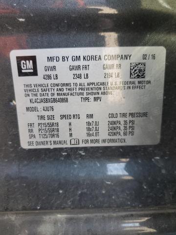 2016 BUICK ENCORE KL4CJASBXGB640868