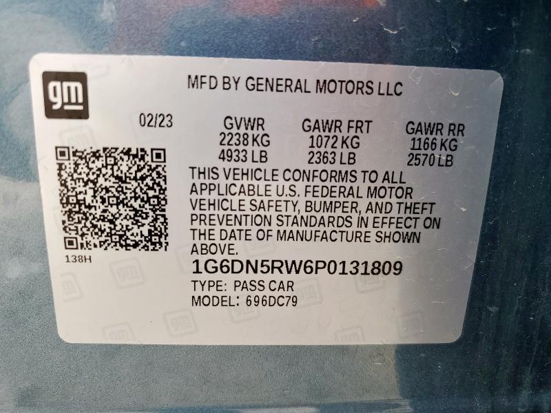 2023 CADILLAC CT5 PREMIU 1G6DN5RW6P0131809
