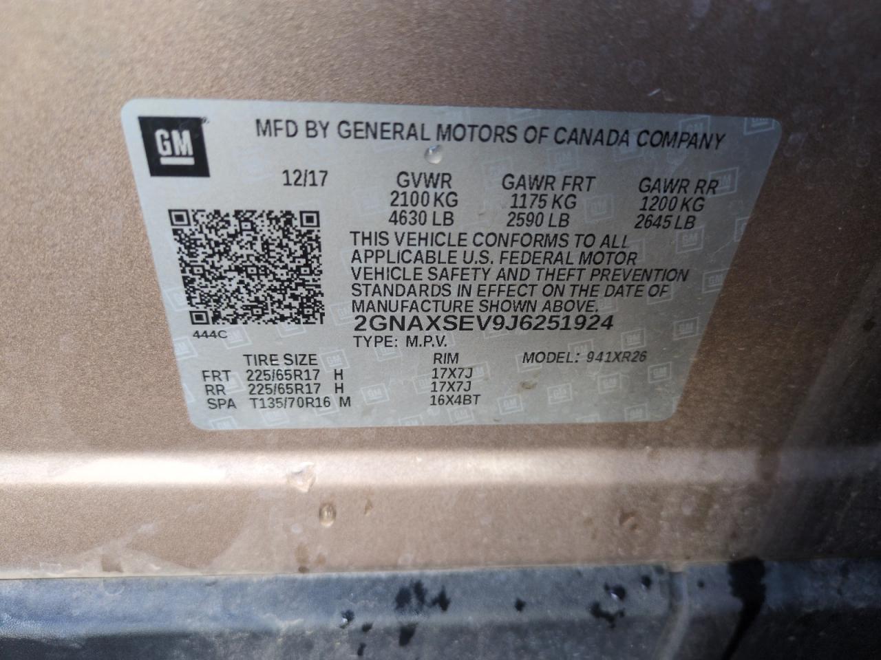 CHEVROLET EQUINOX LT