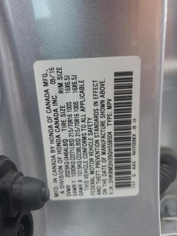 2016 HONDA CR-V LX 2HKRM3H39GH558504