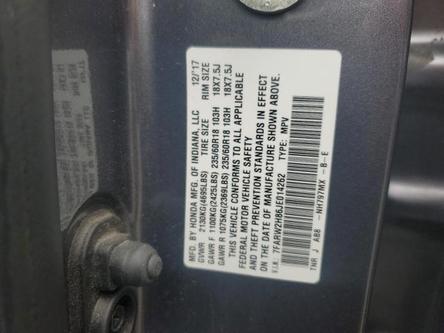 2018 HONDA CR-V EXL 7FARW2H86JE014262