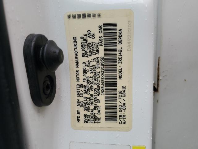 2010 TOYOTA COROLLA BASE - 1NXBU4EEXAZ318352