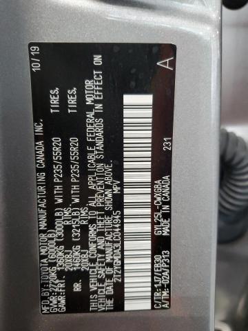 2020 LEXUS RX 450H F 2T2YGMDA3LC044945