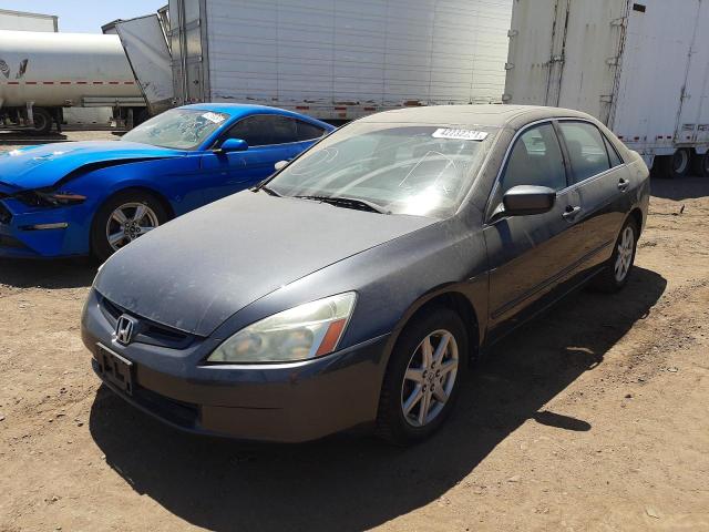 HONDA ACCORD EX 2004 gray sedan 4d gas 1HGCM66524A069846 photo #1