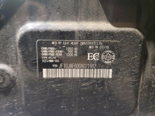 2016 SUBARU IMPREZA PR - JF1GJAF60GH021882