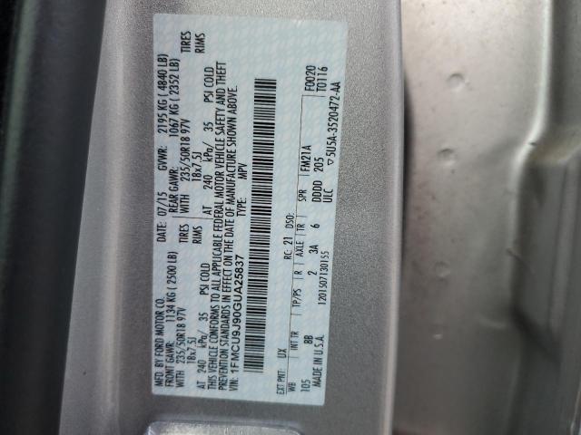 2016 FORD ESCAPE TIT 1FMCU9J90GUA25837