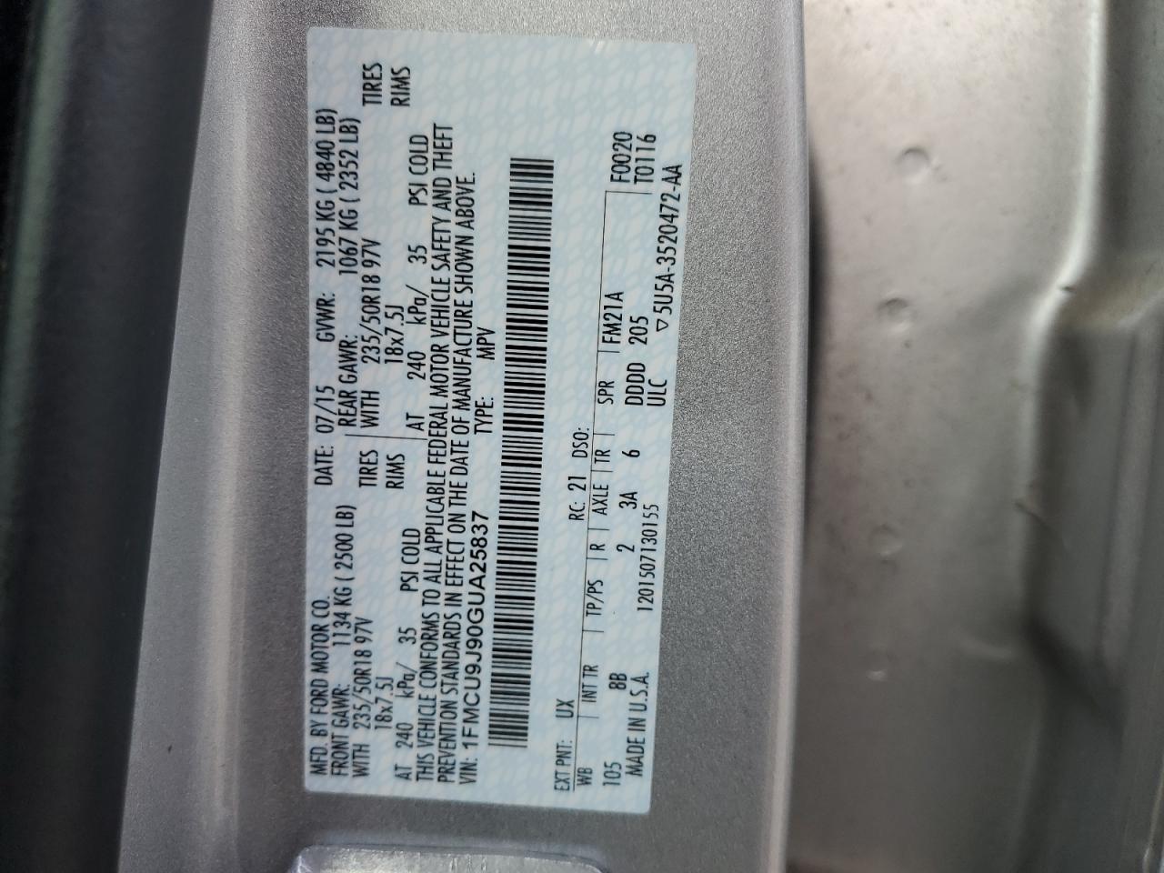 FORD ESCAPE TITANIUM