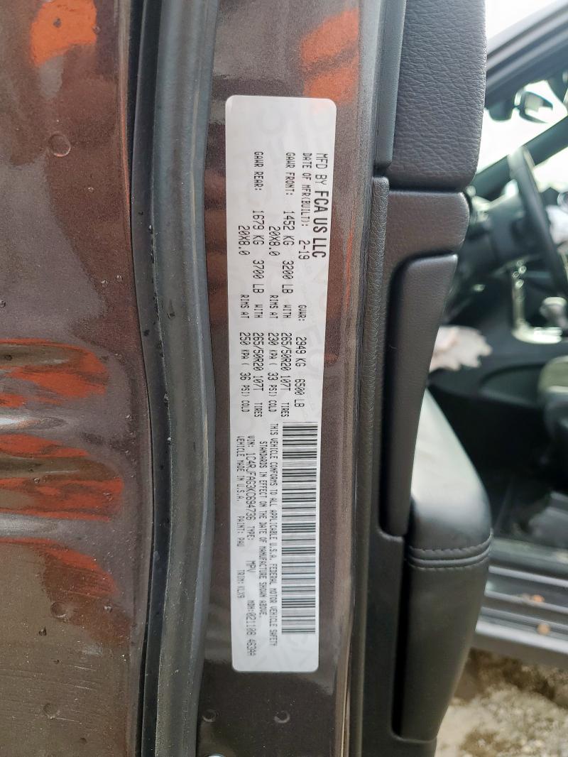 2019 JEEP GRAND CHER - 1C4RJFAG3KC694736