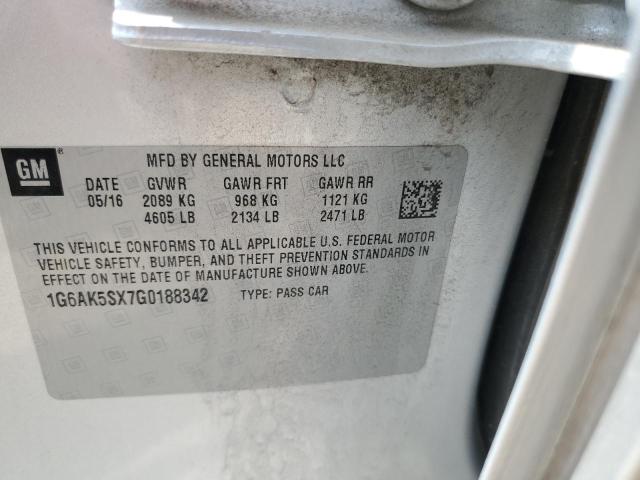 2016 CADILLAC ATS PERFOR 1G6AK5SX7G0188342