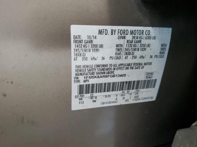 2015 FORD EXPLORER P 1FM5K8AR9FGB13405