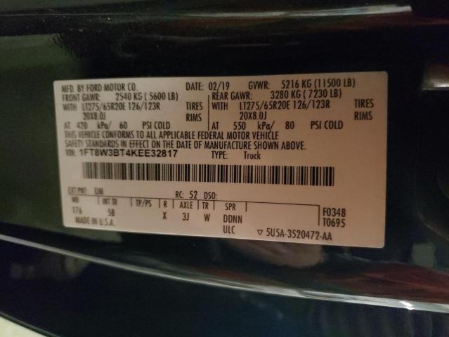 2019 FORD F350 SUPER 1FT8W3BT4KEE32817