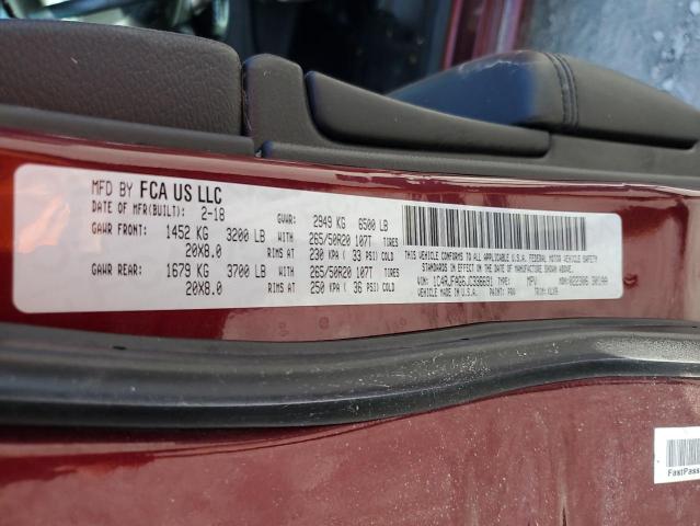 2018 JEEP GRAND CHER - 1C4RJFAG6JC336691