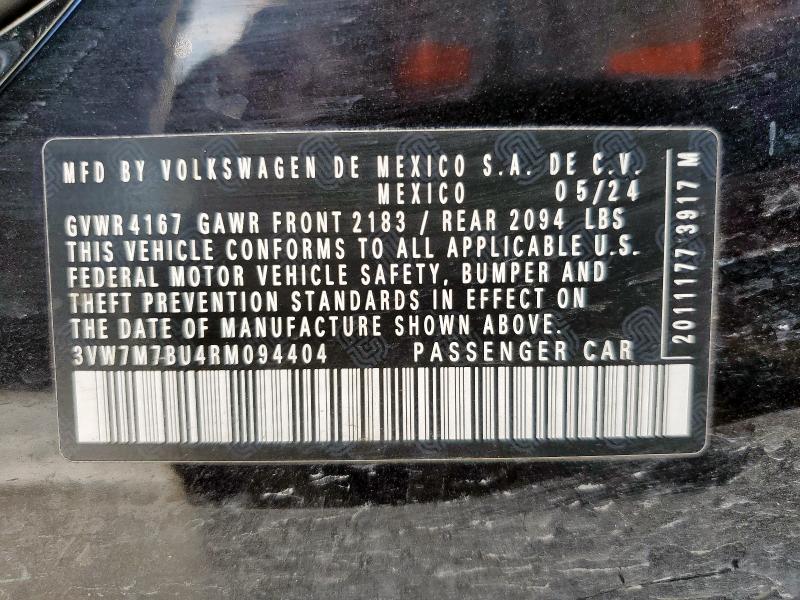 2024 VOLKSWAGEN JETTA SE 3VW7M7BU4RM094404