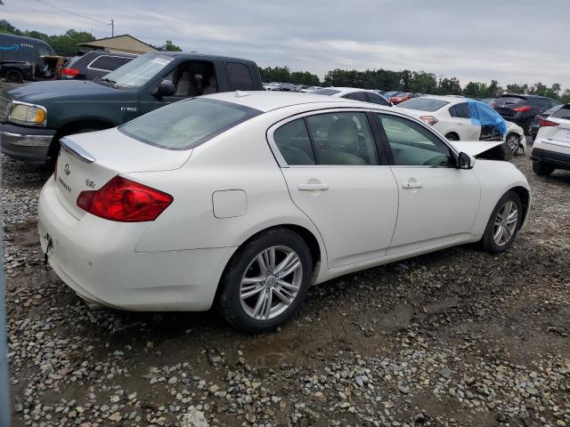 INFINITI G37 2012 white  gas JN1CV6ARXCM677751 photo #4
