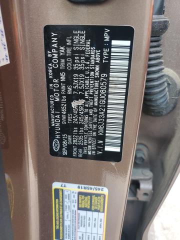 2016 HYUNDAI TUCSON LIM - KM8J33A21GU080579