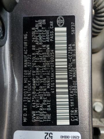 2023 TOYOTA CAMRY SE N 4T1G11AK4PU760254