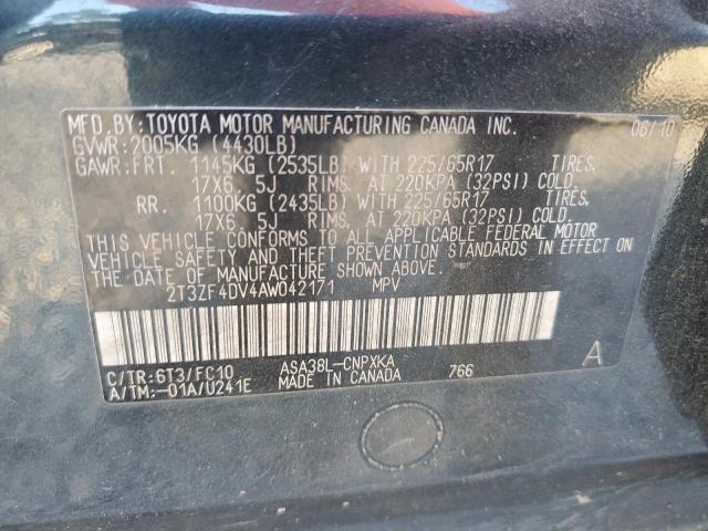 2010 TOYOTA RAV4 - 2T3ZF4DV4AW042171