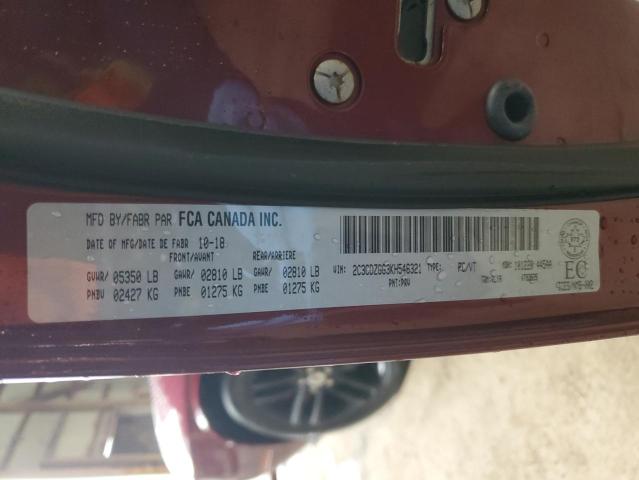 2019 DODGE CHALLENGER 2C3CDZGG3KH546321