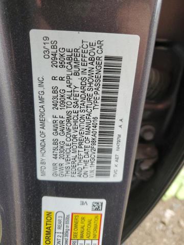 2019 HONDA ACCORD TOU 1HGCV2F98KA014016