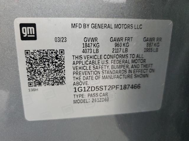 2023 CHEVROLET MALIBU LT 1G1ZD5ST2PF187466