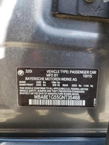 2016 BMW 320 I - WBA8E1G55GNT35468
