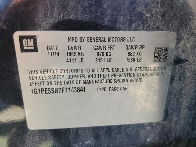 2015 CHEVROLET CRUZE LT - 1G1PE5SB7F7143841