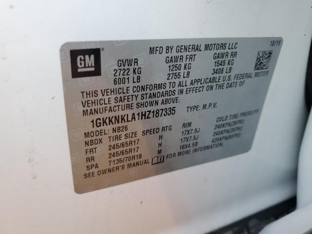 2017 GMC ACADIA SLE 1GKKNKLA1HZ187335