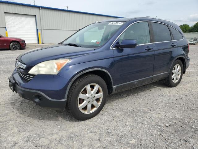 HONDA CR-V EXL 2008 blue  gas 5J6RE48778L036080 photo #1