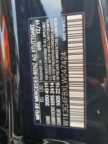 2020 MERCEDES-BENZ A 220 4MAT W1K3G4FBXLW047424