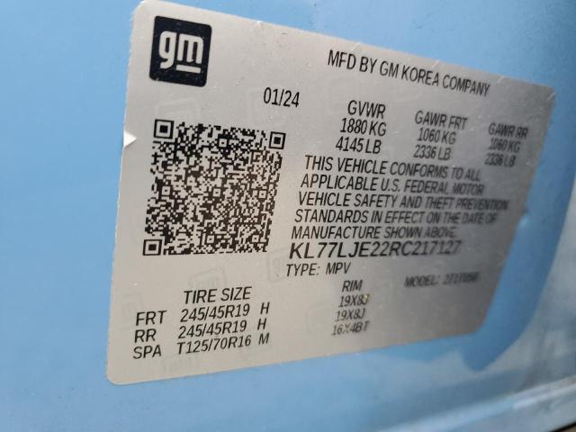 2024 CHEVROLET TRAX 2RS - KL77LJE22RC217127