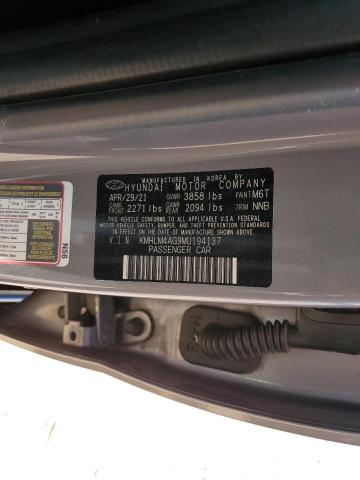 2021 HYUNDAI ELANTRA SE - KMHLM4AG9MU194137