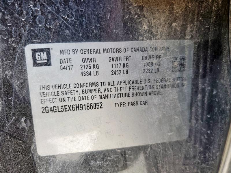2017 BUICK REGAL SPOR 2G4GL5EX6H9186052