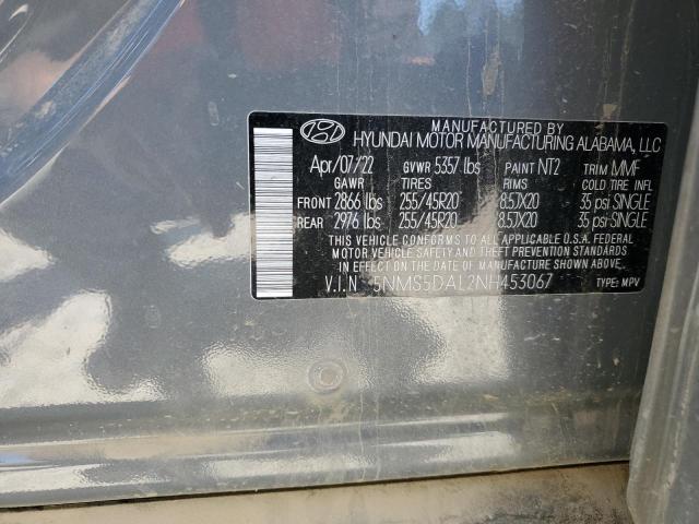 2022 HYUNDAI SANTA FE C 5NMS5DAL2NH453067