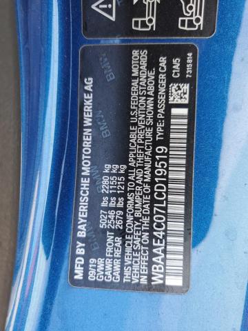 2020 BMW 840XI WBAAE4C07LCD19519